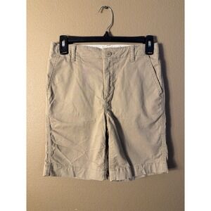 Boys - Gap Kids Khaki Adjustable Waist Shorts - Size 14 School Uniform Preppy